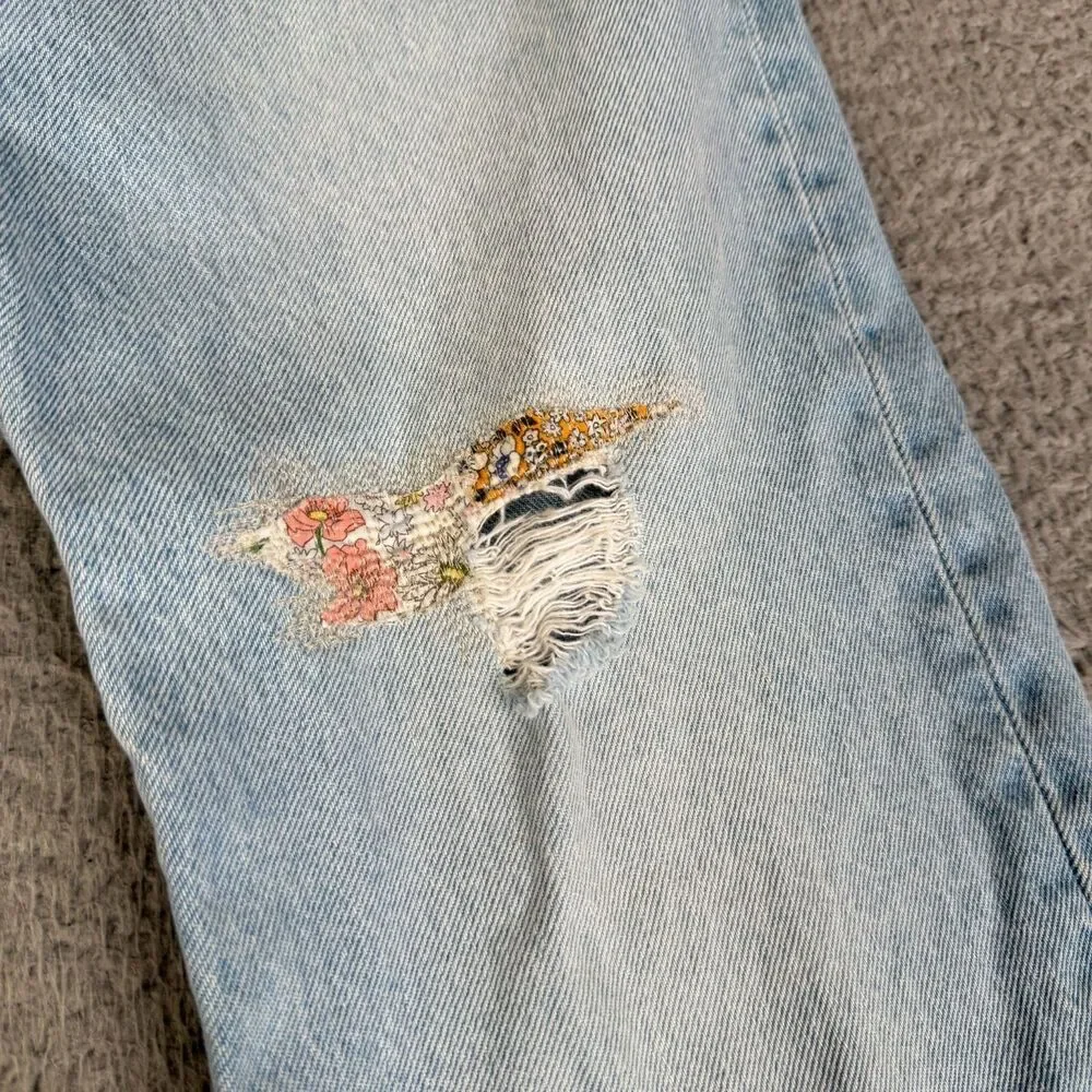 LEVI'S  501 150th Anniversary Jeans Mens 28x30 Premium Denim Floral Streetwear